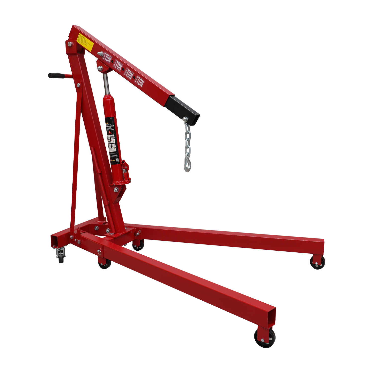 Red Engine Crane