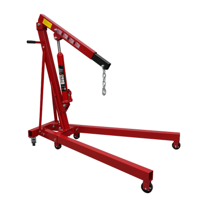 Red Engine Crane