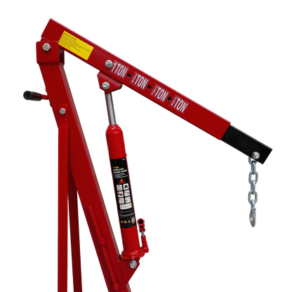 Red Engine Crane