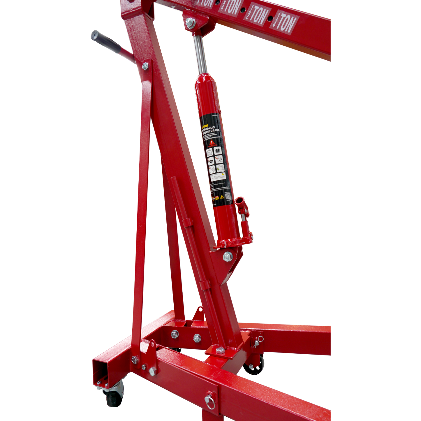 Red Engine Crane