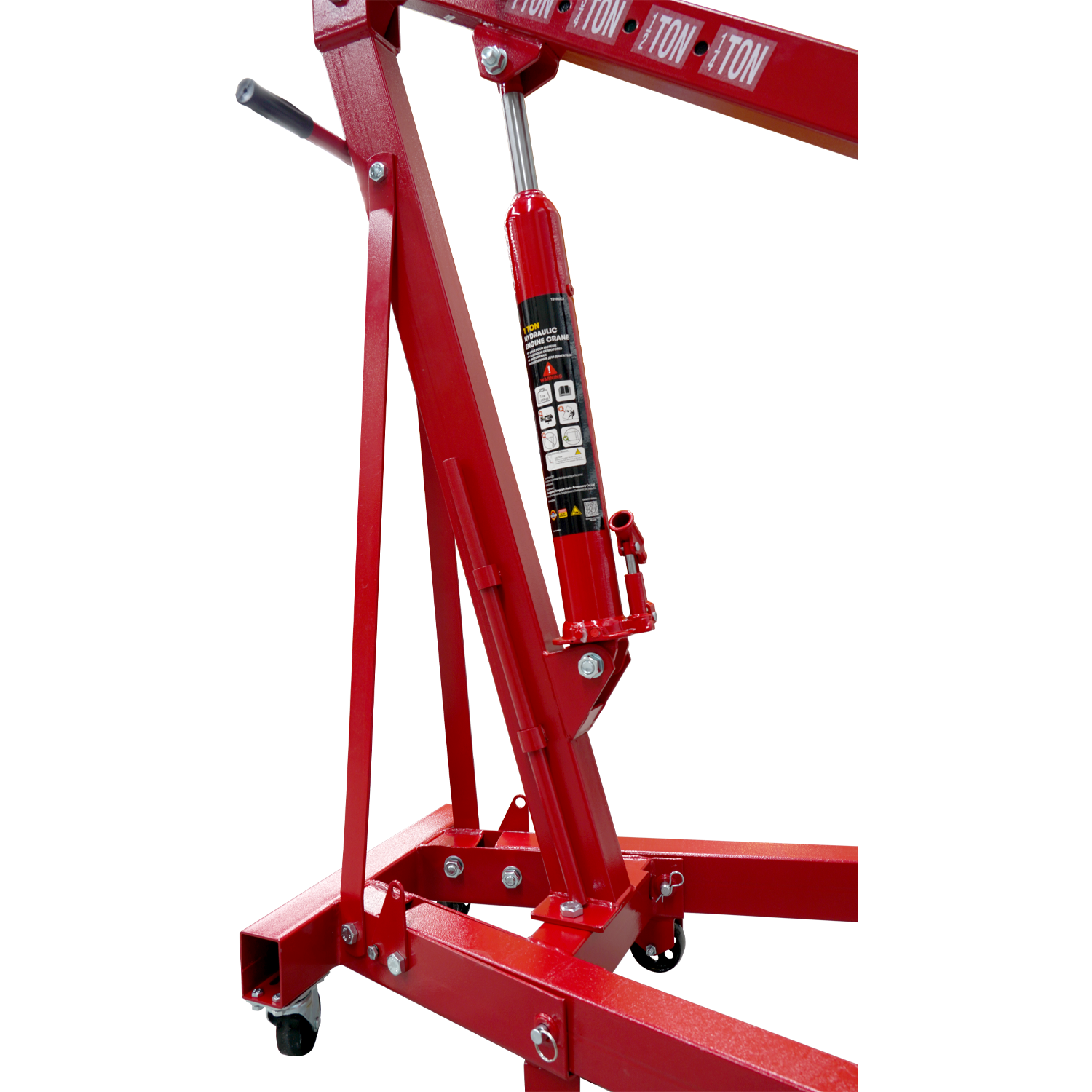 Red Engine Crane