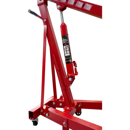 Red Engine Crane