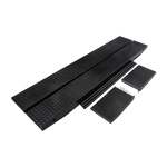 Motorcycle width extension kit side view