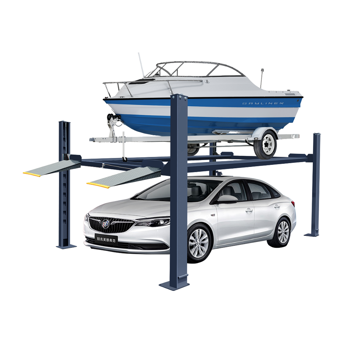 4 Post Parking Hoist - 3.5 Ton Extra Wide