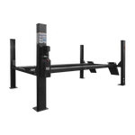 four-post workshop car hoist with a steel frame and hydraulic system, ideal for automotive garages. - 4 Post Workshop Hoist - 4 Ton - Extra Long | TLV4.0WH-L