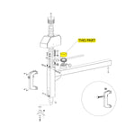 Tyre Changer Locking Cylinder Block part location