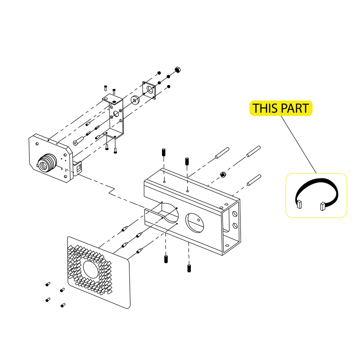 Wheel Aligner Camera Ribbon Cable Protostar 9900 - part location