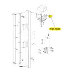 Wheel Aligner DC Gear Motor 24V 80W-part location