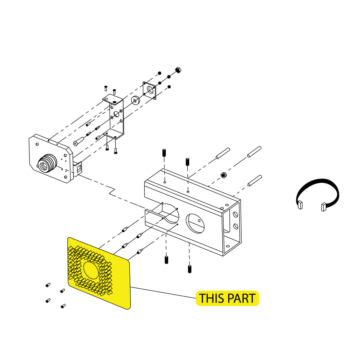 Wheel Aligner Multi-Function LED Board Protostar 9900 - part location