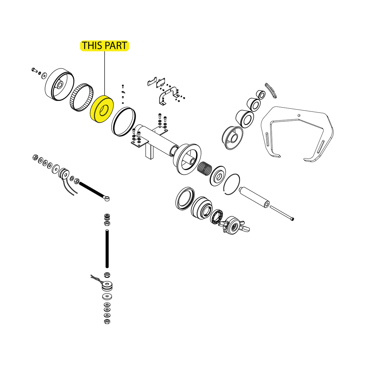 Wheel Balancer Stator_Part Location