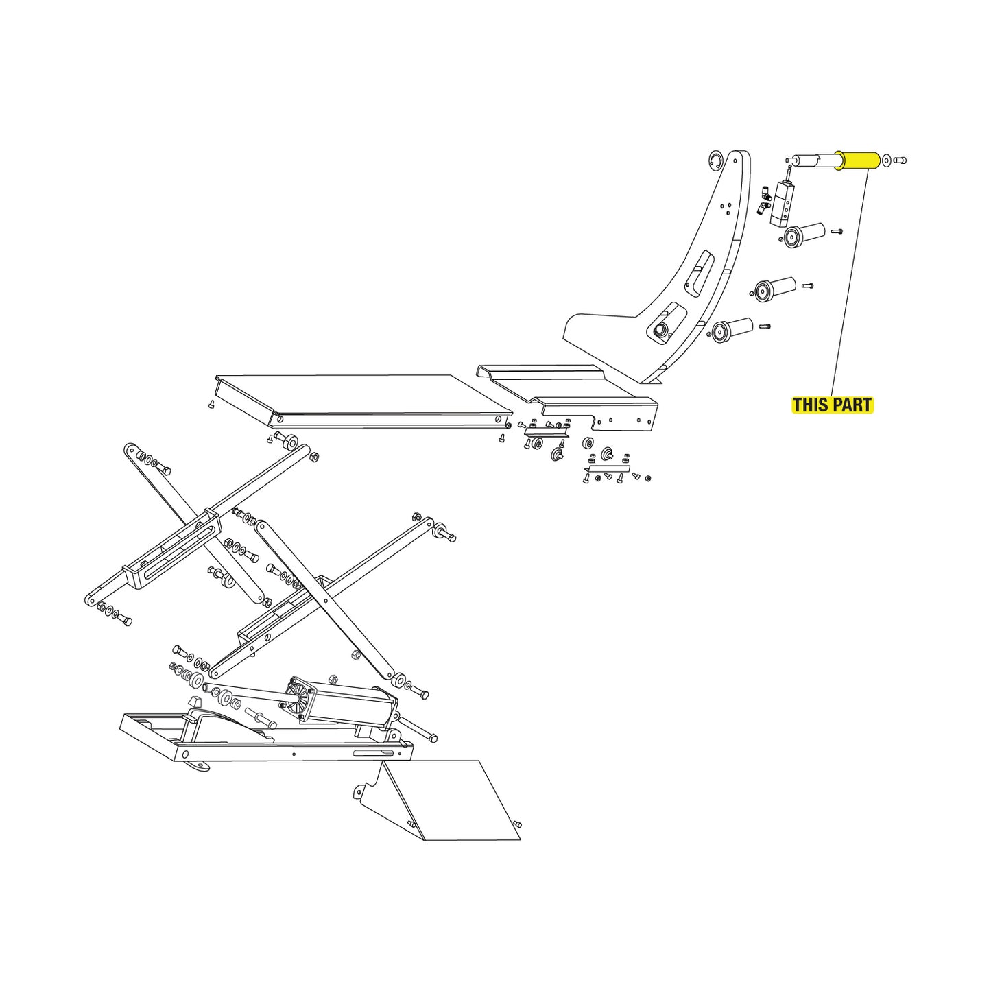 Wheel Lift Rubber Handle part location
